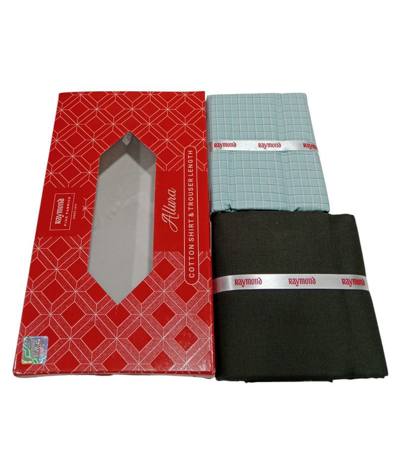 Raymond  Unstitched Cotton Blend Shirt & Trouser Fabric.
