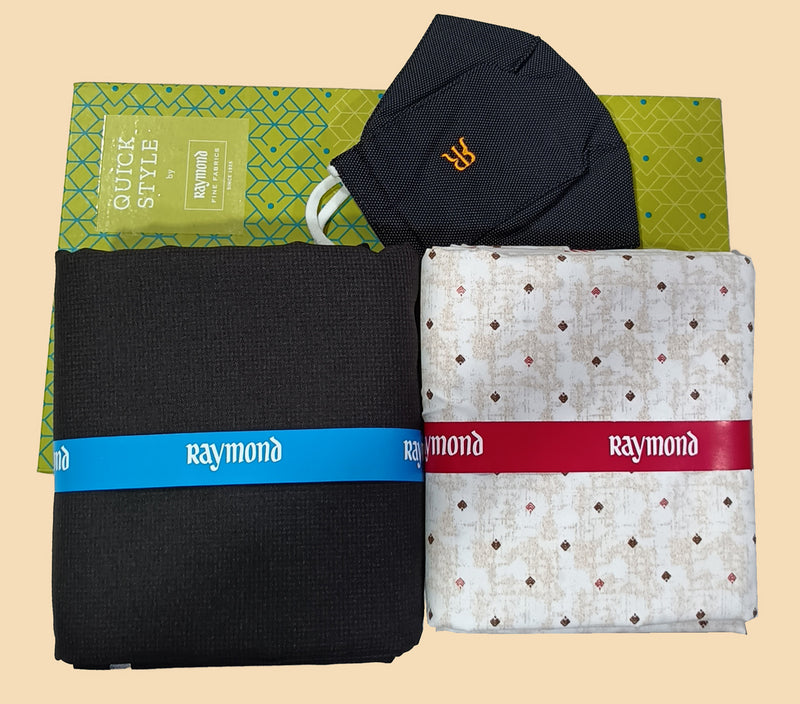 Raymond Unstitched Cotton Shirt & Trouser Fabric.