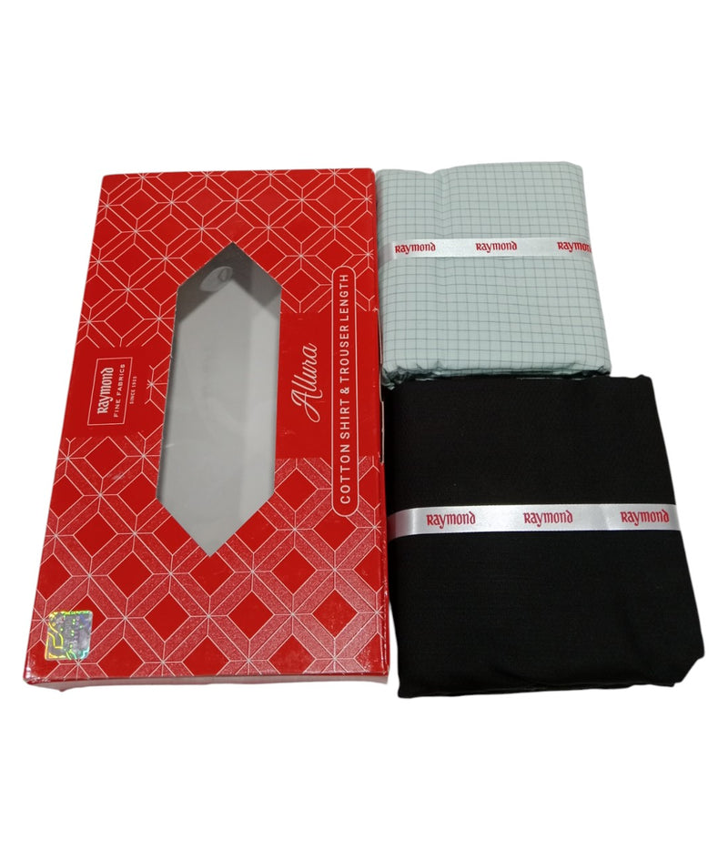 Raymond  Unstitched Cotton Blend Shirt & Trouser Fabric.