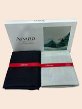 Arvind Unstitched Cotton Blend Shirt & Trouser Fabric Checkered