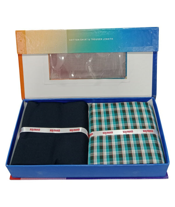 Raymond  Unstitched Cotton Blend Shirt & Trouser Fabric.