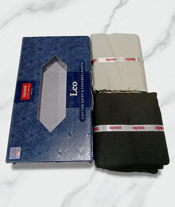 Raymond  Unstitched Cotton Blend Shirt & Trouser Fabric.