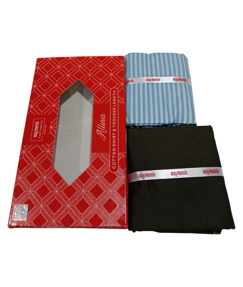 Raymond  Unstitched Cotton Blend Shirt & Trouser Fabric.