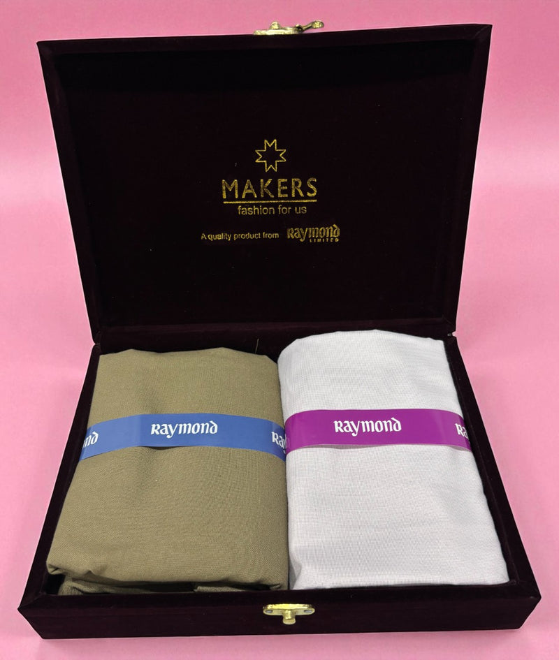 Raymond  Unstitched Viscose Rayon Shirt & Trouser Fabric Solid