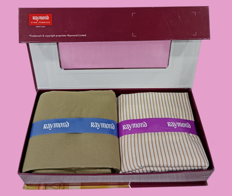 Raymond Unstitched Viscose Rayon Shirt & Trouser Fabric Checkered
