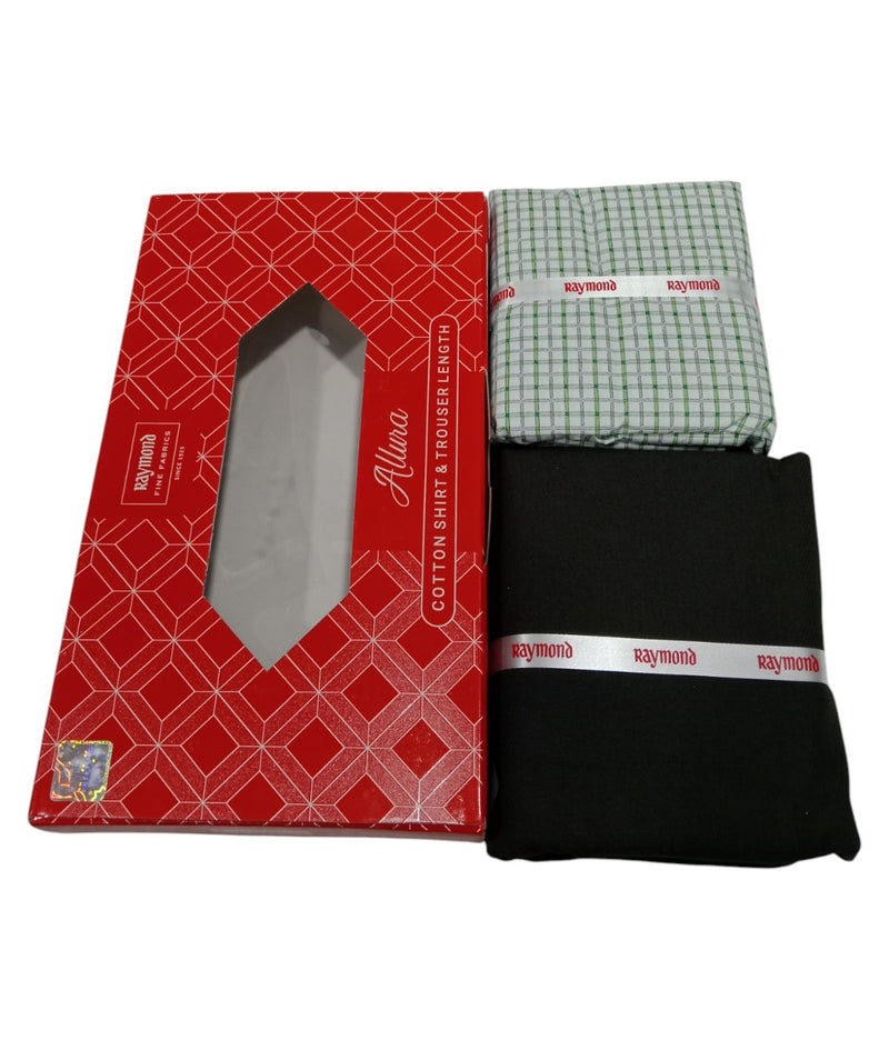 Raymond  Unstitched Cotton Blend Shirt & Trouser Fabric.