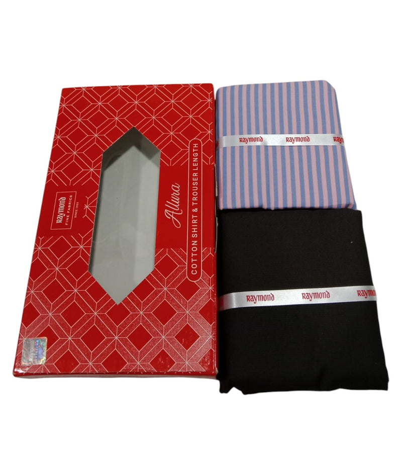 Raymond  Unstitched Cotton Blend Shirt & Trouser Fabric.
