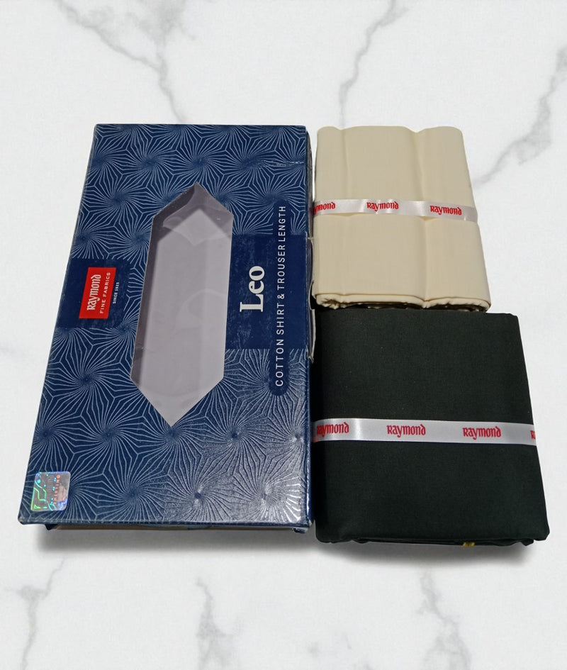Raymond  Unstitched Cotton Blend Shirt & Trouser Fabric.