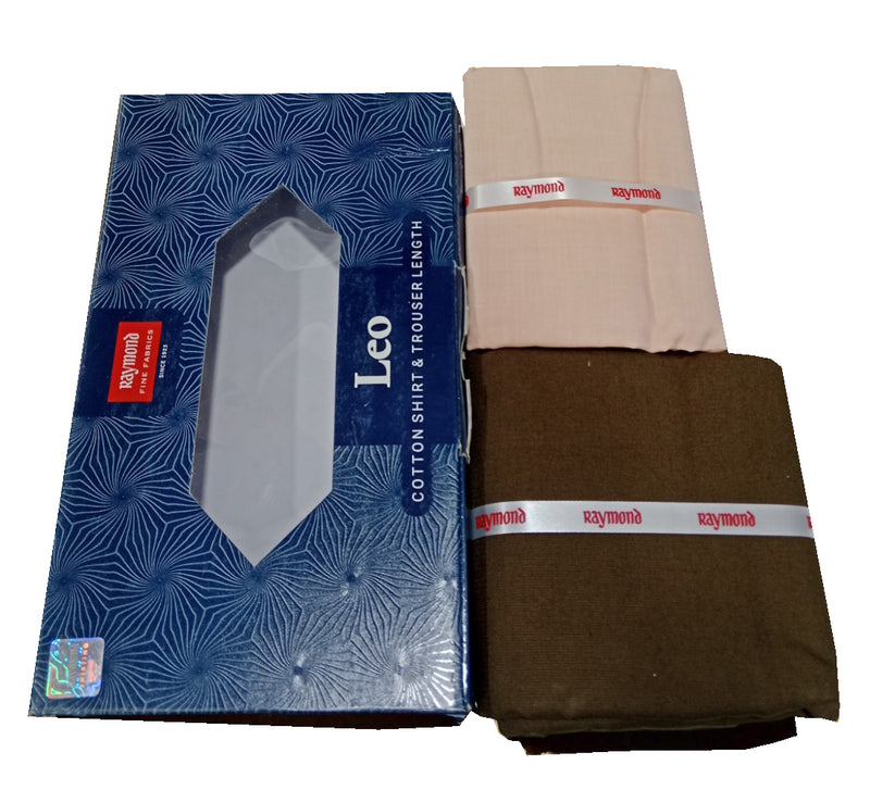 Raymond  Unstitched Cotton Blend Shirt & Trouser Fabric.