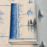 Linen Club European Linen Small Print Shirting Fabric 1.60 Meter
