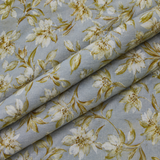 Linen Club European Linen Flower Print Shirting Fabric 1.60 Meter – Linen Club
