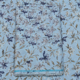Linen Club European Linen Printed Shirting Fabric 1.60 Meter
