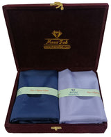 Mansfab Unstitched Cotton Blend Shirt & Trouser Fabric Solid