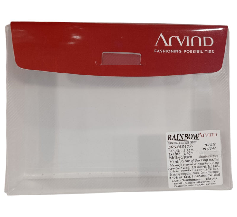 Arvind Unstitched Cotton Blend Shirt & Trouser Fabric