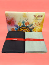 Arvind Unstitched Cotton Blend Shirt & Trouser Fabric Solid