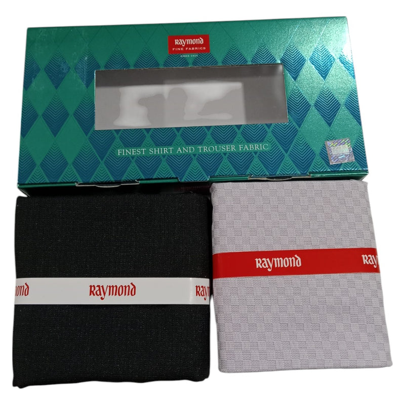 Raymond Unstitched Cotton  Checkered Shirt & Trouser Fabric.