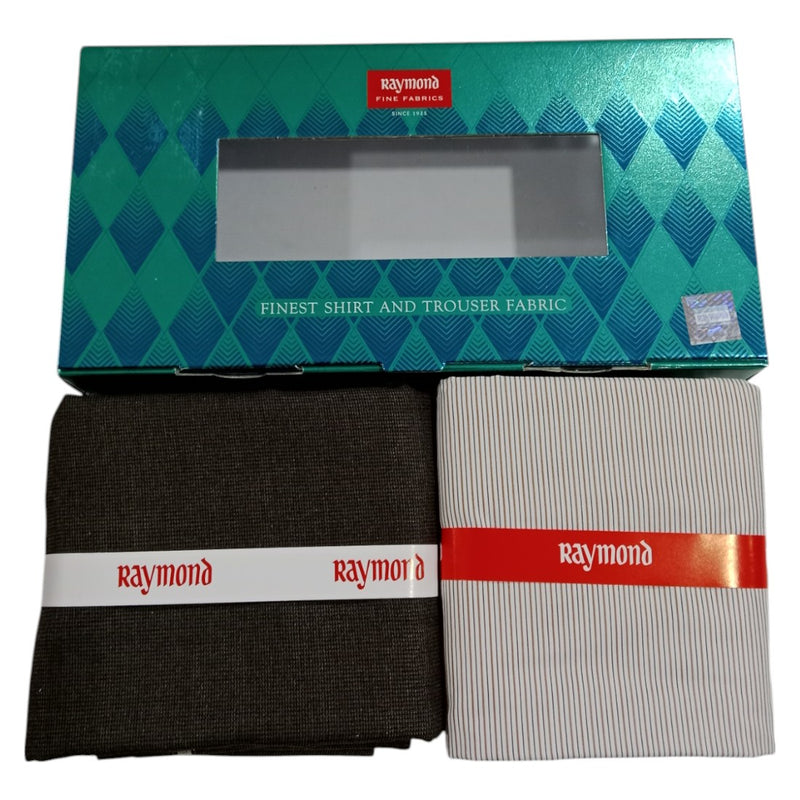 Raymond Unstitched Cotton  Checkered Shirt & Trouser Fabric.