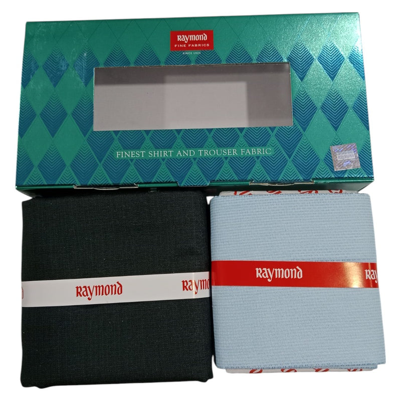 Raymond Unstitched Cotton  Checkered Shirt & Trouser Fabric.