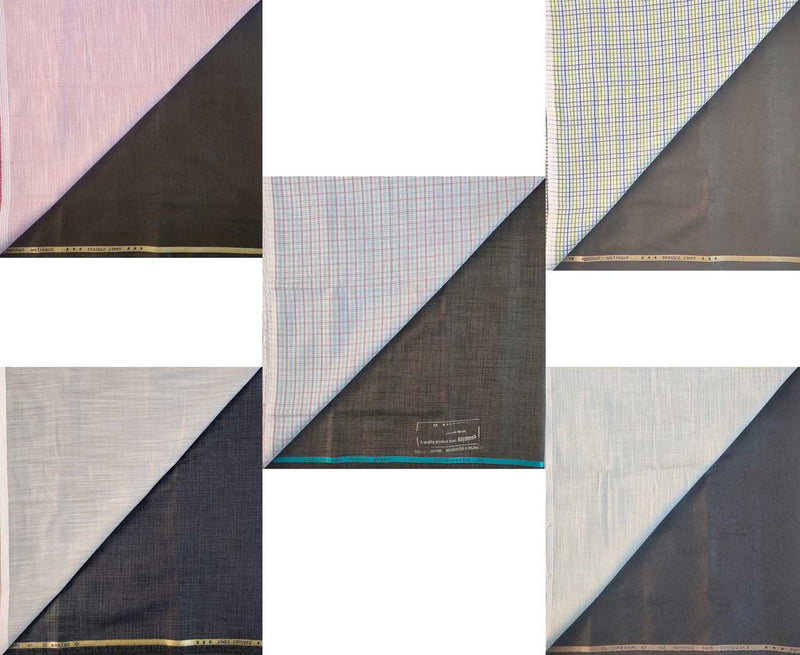 Raymond Cotton Blend Shirt & Trouser Fabric Velvet Combo-(5)