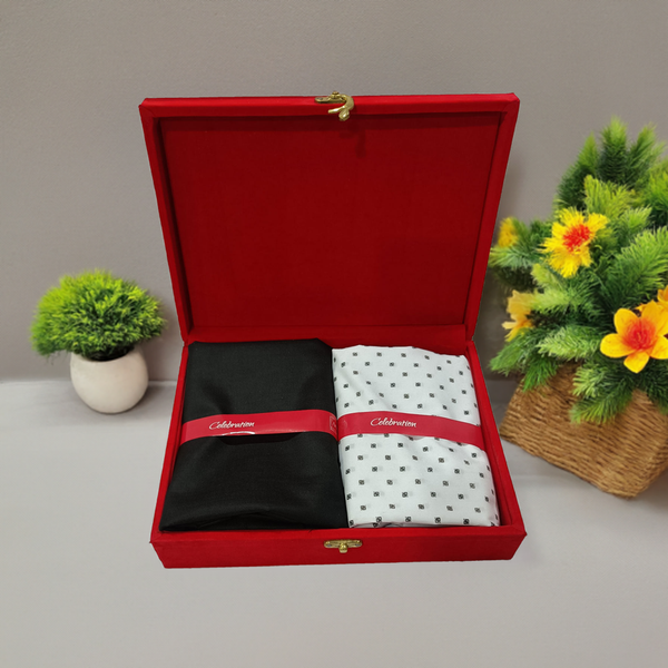 Arvind  Unstitched Polycotton Shirt & Trouser Fabric Printed