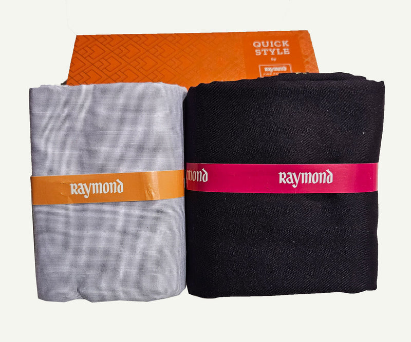 Raymond Cotton Blend Solid, Checkered Shirt & Trouser Fabric