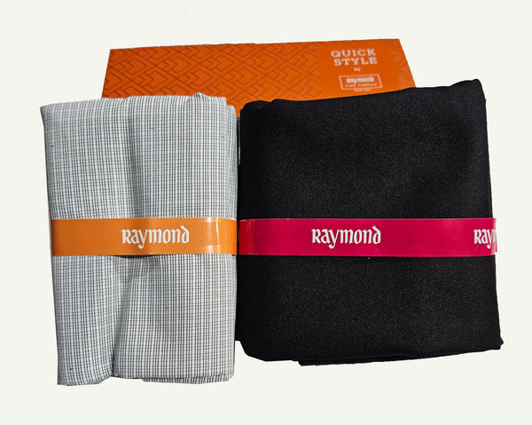 Raymond Cotton Blend Solid, Checkered Shirt & Trouser Fabric