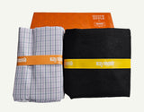 Raymond Cotton Blend Solid, Checkered Shirt & Trouser Fabric