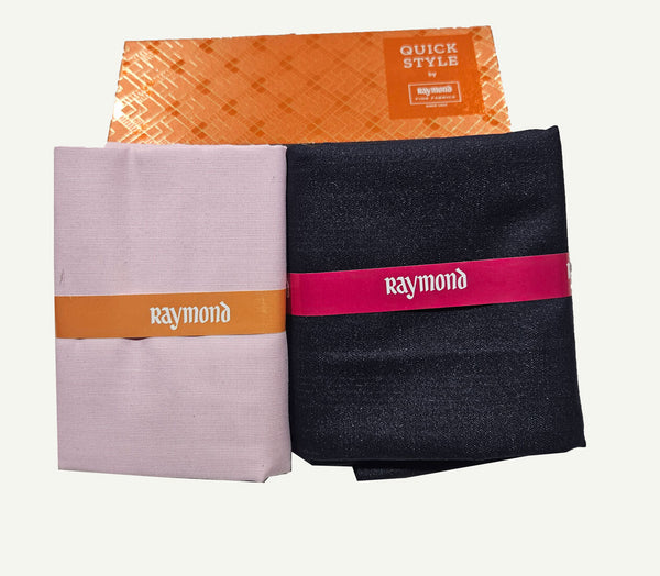 Raymond Cotton Blend Solid, Checkered Shirt & Trouser Fabric