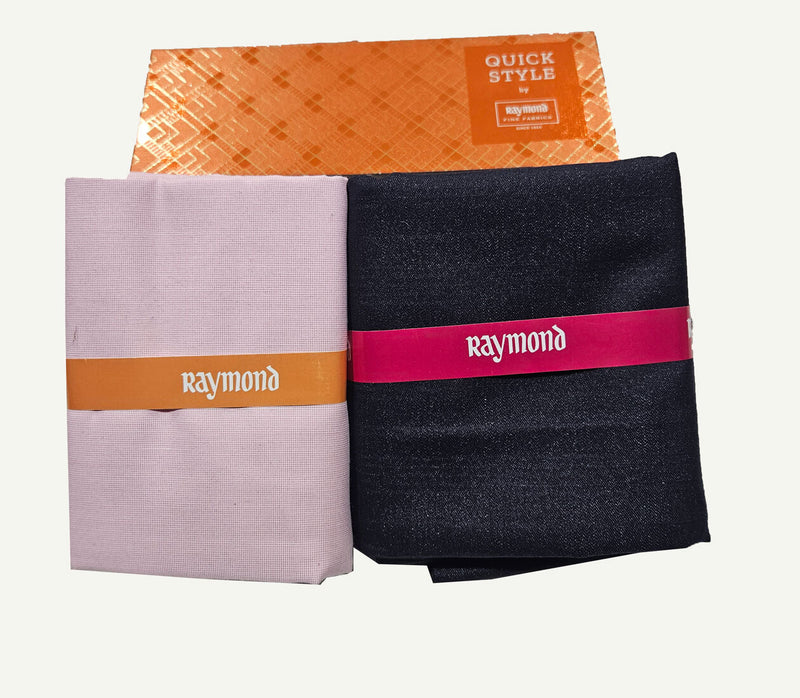 Raymond Cotton Blend Solid, Checkered Shirt & Trouser Fabric