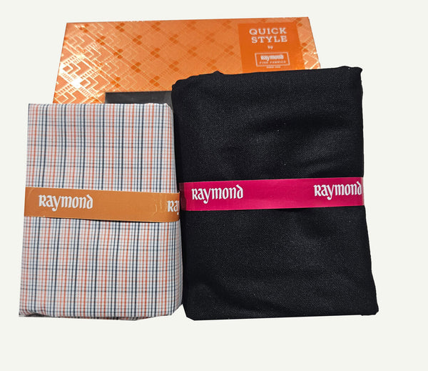 Raymond Cotton Blend Solid, Checkered Shirt & Trouser Fabric