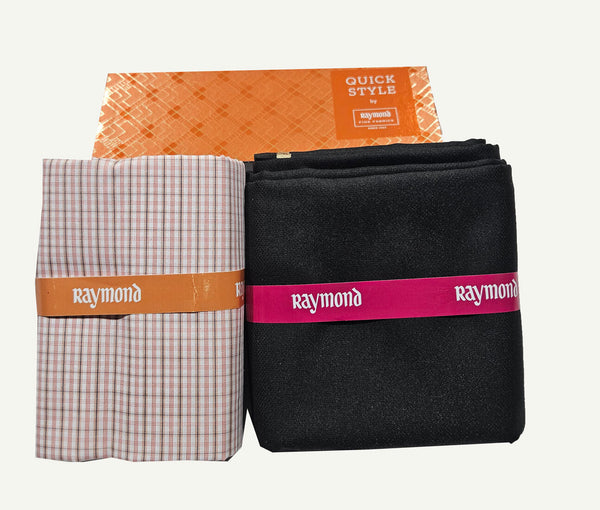 Raymond Cotton Blend Solid, Checkered Shirt & Trouser Fabric