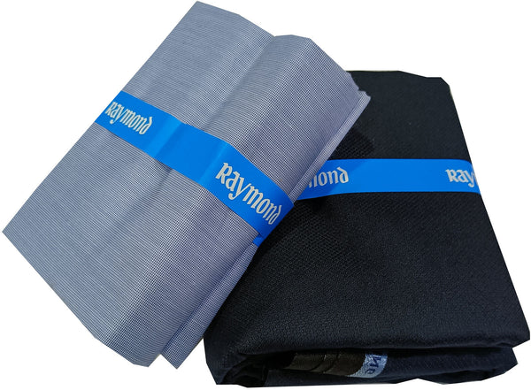Raymond Cotton Blend Solid, Checkered Shirt & Trouser Fabric