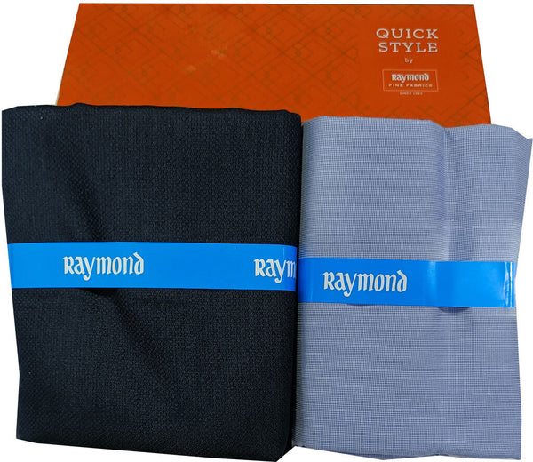 Raymond Cotton Blend Solid, Checkered Shirt & Trouser Fabric