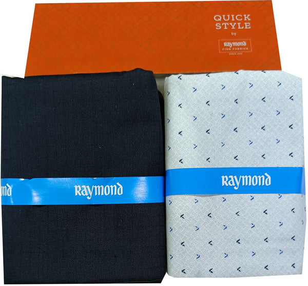 Raymond Cotton Blend Solid, Checkered Shirt & Trouser Fabric
