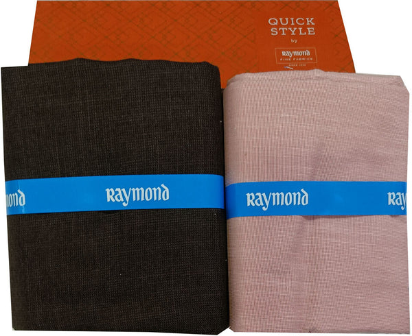 Raymond Cotton Blend Solid, Checkered Shirt & Trouser Fabric