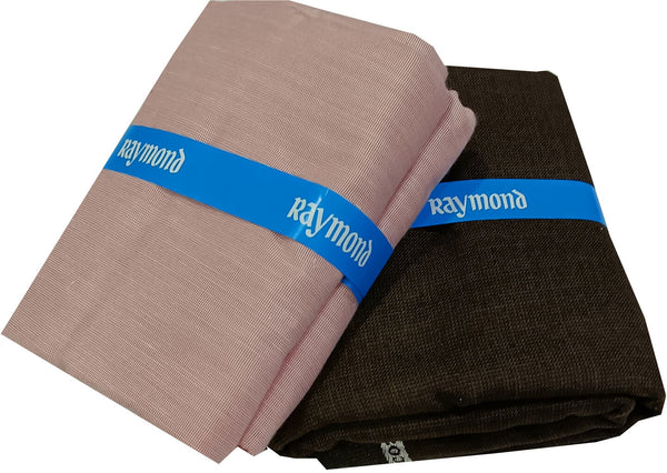 Raymond Cotton Blend Solid, Checkered Shirt & Trouser Fabric