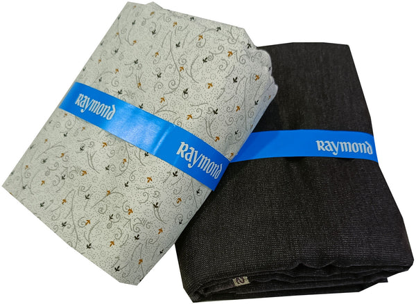 Raymond Cotton Blend Solid, Checkered Shirt & Trouser Fabric