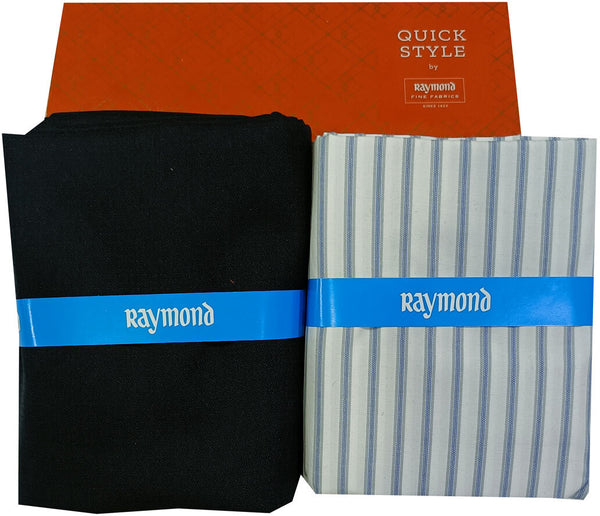 Raymond Cotton Blend Solid, Checkered Shirt & Trouser Fabric
