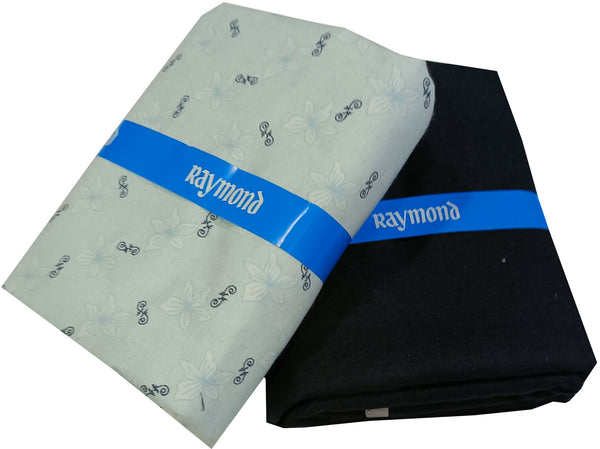 Raymond Cotton Blend Solid, Checkered Shirt & Trouser Fabric