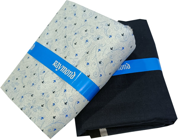 Raymond Cotton Blend Solid, Checkered Shirt & Trouser Fabric