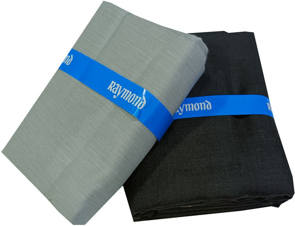 Raymond Cotton Blend Solid, Checkered Shirt & Trouser Fabric