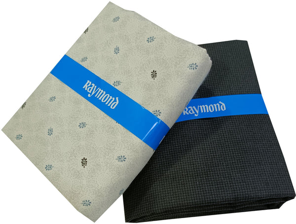 Raymond Cotton Blend Solid, Checkered Shirt & Trouser Fabric