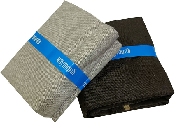 Raymond Cotton Blend Solid, Checkered Shirt & Trouser Fabric