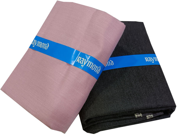 Raymond Cotton Blend Solid, Checkered Shirt & Trouser Fabric