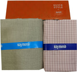 Raymond Cotton Blend Solid, Checkered Shirt & Trouser Fabric