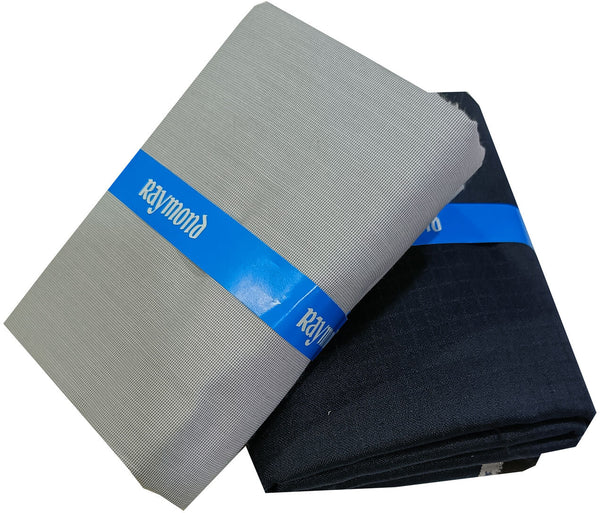Raymond Cotton Blend Solid, Checkered Shirt & Trouser Fabric
