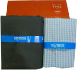 Raymond Cotton Blend Solid, Checkered Shirt & Trouser Fabric