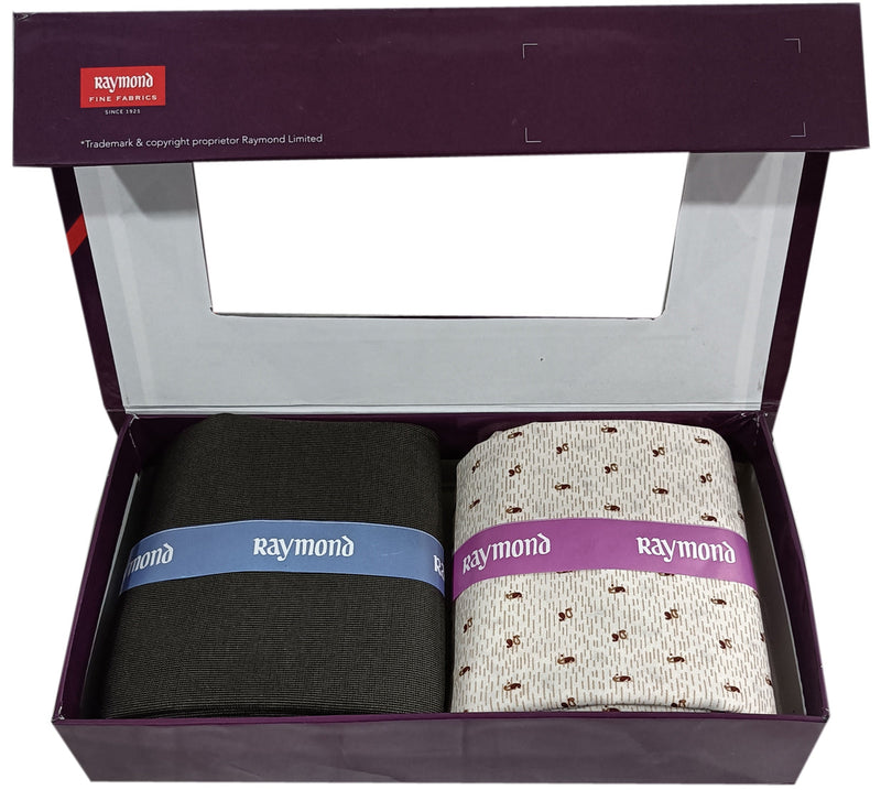 Raymond Unstitched Polycotton Shirt & Trouser Fabric Printed