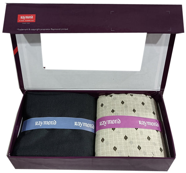 Raymond Unstitched Polycotton Shirt & Trouser Fabric Printed