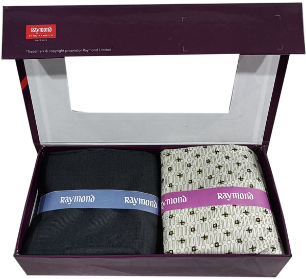 Raymond Unstitched Polycotton Shirt & Trouser Fabric Printed